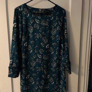 Floral long-sleeve dress